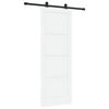 vidaXL Schuifdeur ORKDAL 78 x 211 cm Bewerkt hout Wit en zwart