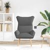vidaXL Fauteuil Donkergrijs 69 x 74 x 93 cm Stof