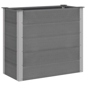 vidaXL Plantenbak verhoogd 100x50x91 cm HKC grijs