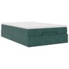 vidaXL Ottoman bed met matras 120x200cm fluweel donkergroen
