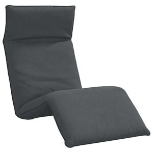 vidaXL Ligstoel inklapbaar 175x54x8,5 cm Oxford stof antracietkleurig