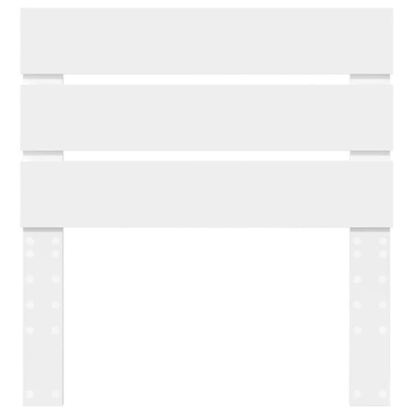 vidaXL Hoofdbord met hoofdeinde Wit 75 cm Bewerkt hout