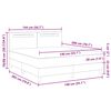 vidaXL Boxspringbed met matras Cappuccino 140 x 200 cm Kunstleer