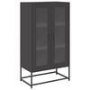 vidaXL Hoge kast 68x39x123 cm staal zwart