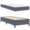 vidaXL Bedframe met matras Donkergrijs 90 x 190 cm Stof