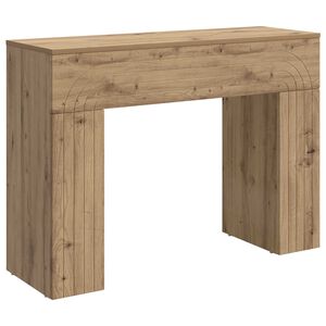 vidaXL Salontafel Artisanaal eiken 102 x 35 x 75 cm Bewerkt hout