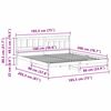 vidaXL Bedframe Wasbruin 180 x 200 cm Massief grenenhout