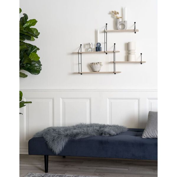 House Nordic Schap Lucy zwart en naturel