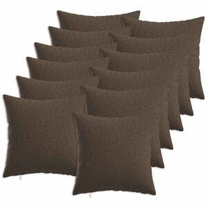 vidaXL Kussensloop 12 st HEERLEN Taupe 40 x 40 cm Stof