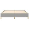 vidaXL Boxspring bed stof lichtgrijs 160x200 cm