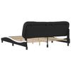 vidaXL Bedframe zonder matras "Hvar" kunstleer zwart en wit 180x200 cm
