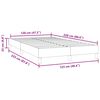 vidaXL Boxspring zonder matras fluweel donkerblauw 120x220 cm