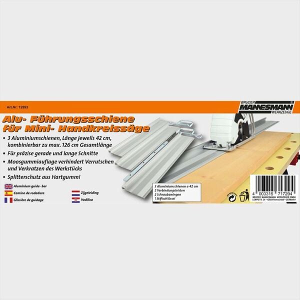 Br&uuml;der Mannesmann Zaaggeleiders voor cirkelzaag 3 st