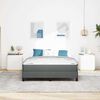 vidaXL Boxspringbed met matras Donkergrijs 160 x 200 cm Stof