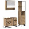 vidaXL Badkamermeubelset 3 st Artisan Eiken 35 x 37,5 x 166 cm
