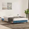 vidaXL Bedframe zonder matras 120x210 cm fluweel donkerblauw