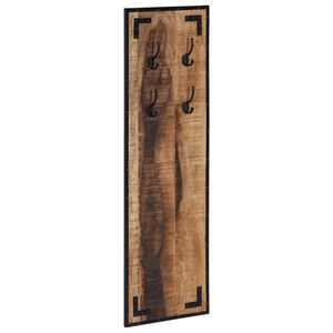 vidaXL Kapstok 35x8x110 cm massief ruw mangohout
