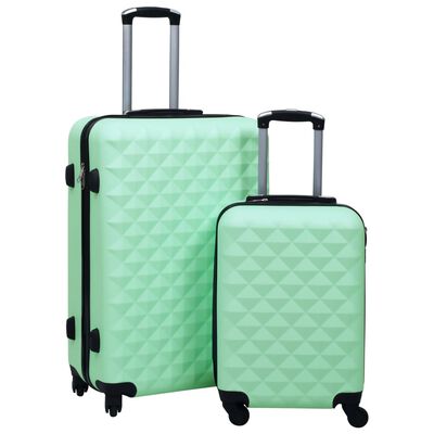 Aandringen Spuug uit Ontstaan vidaXL 2-delige Harde kofferset ABS mintkleurig online kopen | vidaXL.be