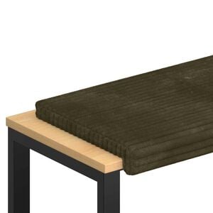 vidaXL Bankkussen Pluche Corduroy Groen Diepte 35 cm