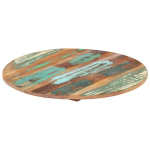vidaXL Tafelblad rond 15-16 mm 40 cm massief gerecycled hout
