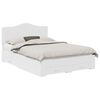 vidaXL Bedframe met lade met hoofdeinde Wit 150 x 200 cm Bewerkt hout