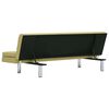 vidaXL Slaapbank met twee kussens polyester groen