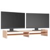 vidaXL Monitorstandaard 100x27x15 cm massief grenenhout