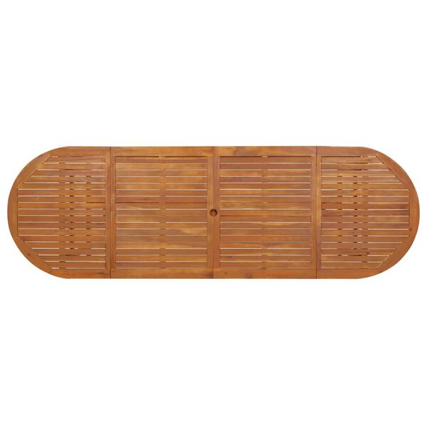 vidaXL Tuintafel 280x90x75 cm massief acaciahout