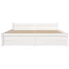 vidaXL Bedframe massief hout wit 140x200 cm