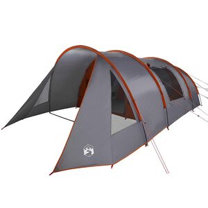 vidaXL Tunnel Tent 5-Person 5-persoons Grijs en Oranje