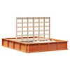 vidaXL Bedframe Wasbruin 150 x 200 cm Massief grenenhout