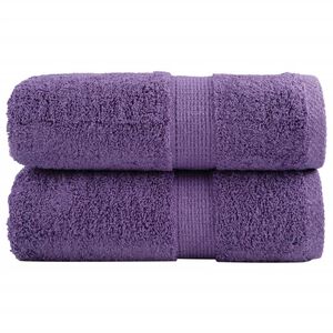 vidaXL Premium washandjes SOLUND 2 st paars 30x30 cm 600 g/m2