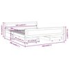 vidaXL Bedframe met 4 lades massief grenenhout honingbruin 160x200 cm