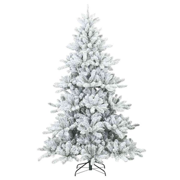 vidaXL Kunstmatige Inklapbare Kerstboom met 300 LED Wit 210 cm PVC