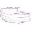 vidaXL Boxspring met matras fluweel zwart 140x210 cm