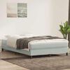 vidaXL Boxspring met matras fluweel lichtgrijs 160x210 cm