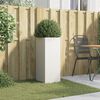 vidaXL Plantenbak 32x29x75 cm staal wit