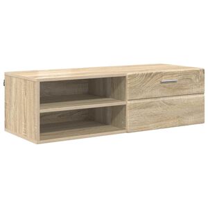 vidaXL Houten Kast Sonoma Eiken 100,5 x 39 x 30 cm Bewerkt hout
