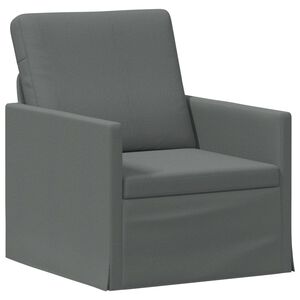 vidaXL Enkele sofa Donkergrijs 70 x 81 x 82 cm Stof