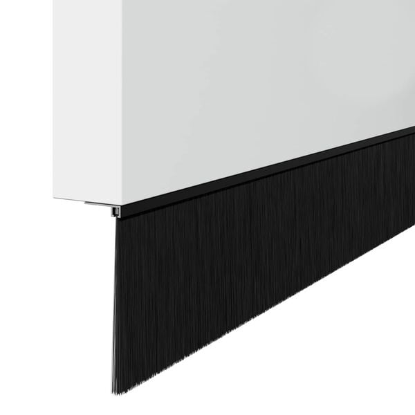 vidaXL Schroefbare Deurborstelafsluitingen 6 pcs Zwart 100 cm