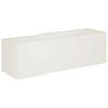 vidaXL Plantenbak Wit 100 x 30 x 30 cm Koudgewalst staal