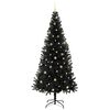 vidaXL Kerstboom met 300 LED met standaard Zwart 240 cm PVC