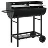 vidaXL Houtskoolgrill 96,5 x 42,5 x 88,5 cm Zwart