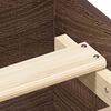 vidaXL Bedframe zonder matras bewerkt hout bruin eikenkleur 90x190 cm