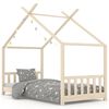 vidaXL Kinderbedframe massief grenenhout 80x160 cm