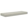 vidaXL Buiten Zitkussen 100% Polyester Grijs 111,5 x 40 x 8 cm