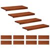 vidaXL Trapmatten 12 st Bruin 80 x 25 x 2 cm Massief beukenhout