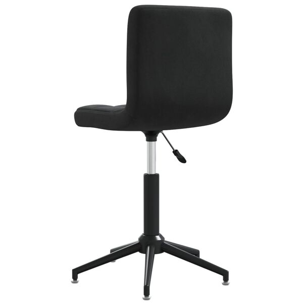 vidaXL Eetkamerstoelen 6 st draaibaar fluweel zwart