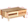 vidaXL Salontafel massief gerecycled hout