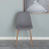 Venture Home Eetkamerstoelen 2 st Polar polyester grijs en naturel